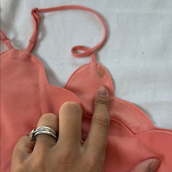 J Crew Coral Scallop Tank Top - Picture 4 of 6